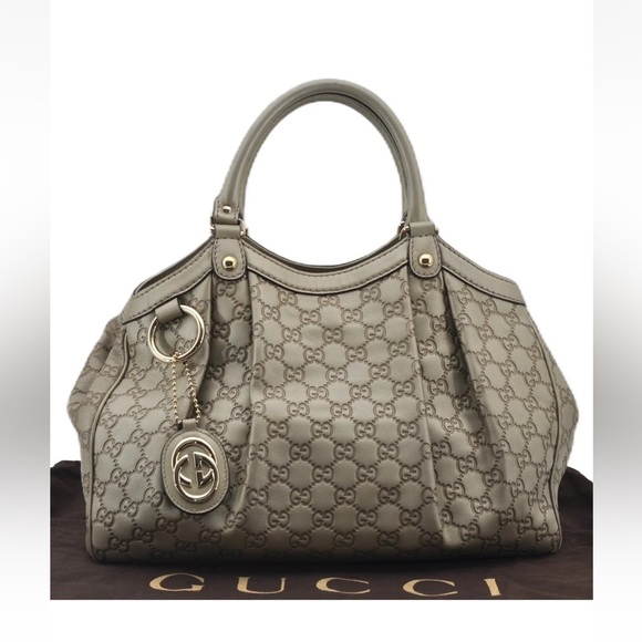 Gucci Handbags - GUCCI Guccissima Sukey Medium Tote Bag GG Leather 14x11x4.5 (LxHxW)
